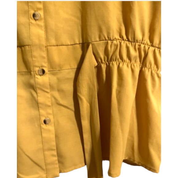 Sweet Rain MUSTARD Blouse With Attached Belt - Women's 2X - Picture 7 of 8